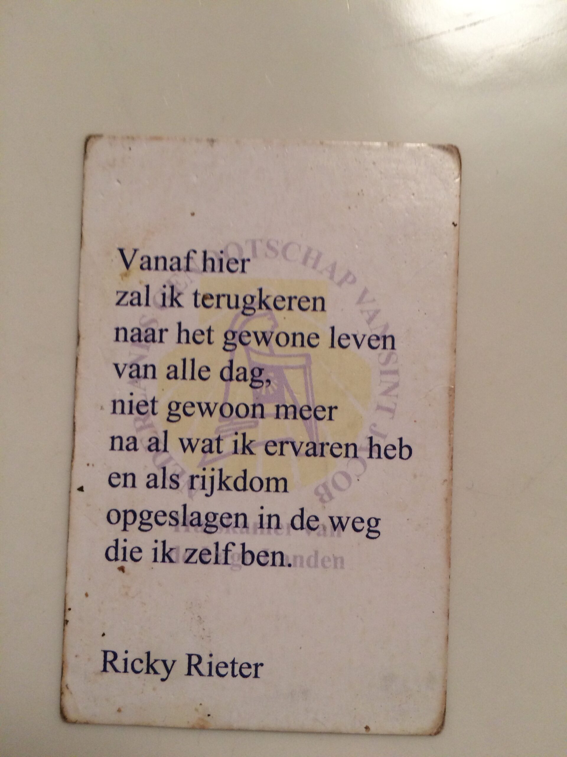 Waar is nou die Post-Camino-blues?